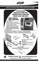 Load image into Gallery viewer, Metra 99-5814S Single/Double DIN Install Dash Kit for 2008-12 Ford/Mercury/Mazda