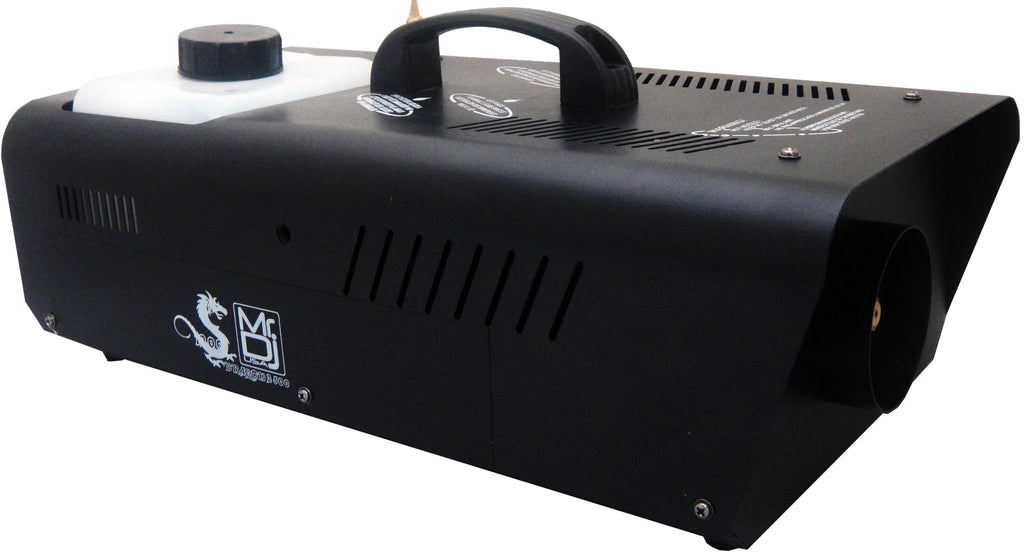 MR DJ DRAGON2500 2500W fog smoke machine with wire & wireless remote & fog fluid, quick heat-up thick fog