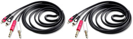 2 Mr DJ CDQR3 3 Feet Dual 1/4