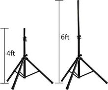 Charger l'image dans la galerie, 4 MR DJ SS300B Pro Audio DJ Heavy Duty Tripod Speaker Stands