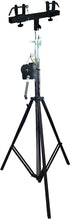 Load image into Gallery viewer, MR DJ ST200 & SBC2560 Pro Lighting 10 Foot Crank Light Stand & Square Truss T-Bar Adapter