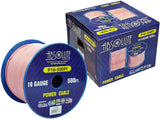 Absolute USA P16-500PI 16 Gauge 500-Feet Spool Primary Power Wire Cable (Pink)