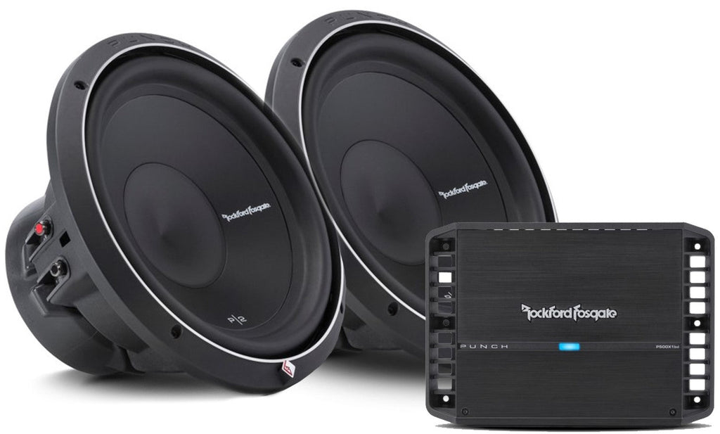 Rockford Fosgate Punch P500X1BD & 2 X P2D412