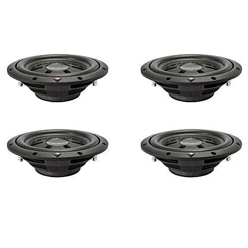 Rockford Fosgate 4 X R2SD2-10 Prime 2-Ohm DVC Shallow 10” Subwoofer 200 Watts RMS