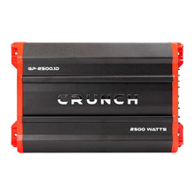 Load image into Gallery viewer, Crunch Ground Pounder GP-2500.1 2500W Max Monoblock Subwoofer Class AB 2500 Watts Car Amplifier with Absolute Magnet Phone Holder Bundle