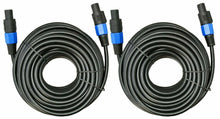 Charger l'image dans la galerie, 2 MK Audio MKSSM6 Speakon Male to Speakon Male 6 Ft. True 12 Gauge Wire PA DJ Pro Audio Speaker Cable