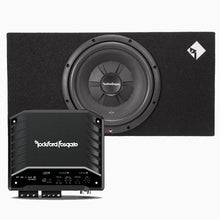 Charger l'image dans la galerie, Rockford Fosgate R2250X1 Mono Sub Amp + R2S-1X12 12" Truck Enclosure