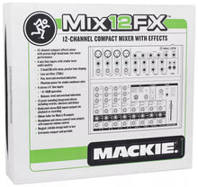 Load image into Gallery viewer, Mackie Mix12FX 12CH Compact Mixer Effects + Certified Headphone + Pair of Audio Cable+ Phone Holder