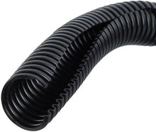 Load image into Gallery viewer, 1" x 100' Flexible Corrugated Black LDPE NON Split Tubing Wire Loom