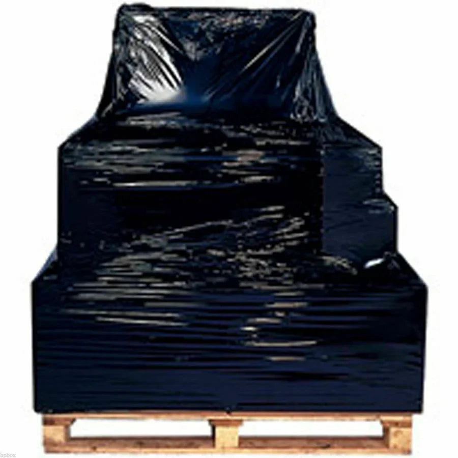 4 Hand Stretch Film Shrink Wrap Black Pallet Wrap 18" x 1500 SQ Feet 80Gauge
