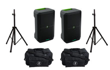 Load image into Gallery viewer, 2 Mackie Thump GO 200 watt 8" 2-way Battery-powered portable loudspeaker & Thump Go Carry Bag & Speaker Stand
