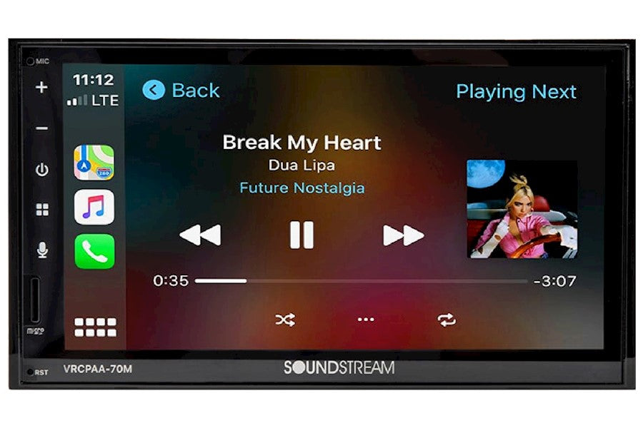 Soundstream VRCPAA-70M 7" Double DIN Bluetooth Apple CarPlay & Android +Camera 200