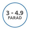 3 - 4.9 Farad