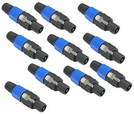 Mr. Dj SPMH10 10 pcs Speakon Male Head Connector Allows for Speaker Cables