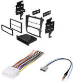 Compatible for  2007-2011 Nissan Altima Single/Double Din Dash Kit Install Wire harness antenna
