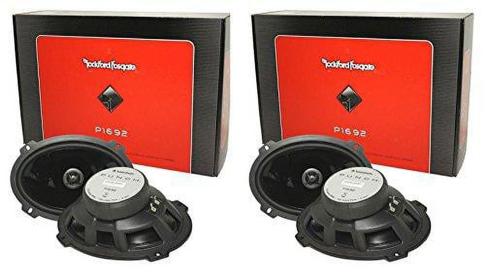 4 Rockford Fosgate P1692 6x9" Punch Series 480 Watt 2-Way Car Audio Speakers