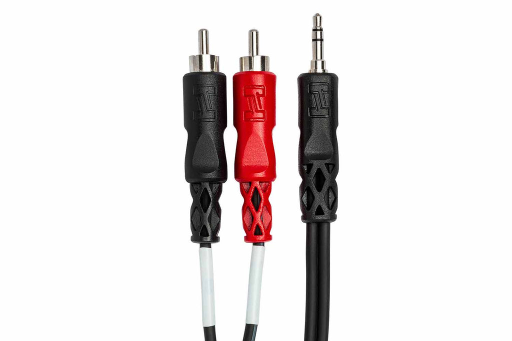 Hosa Stereo Breakout Cable 3.5 mm TRS to Dual RCA