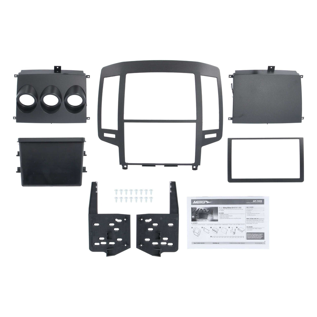 Metra DP-7419 Double-DIN Car Stereo Dash Kit - Compatible Fits for Nissan Altima 2005-2006