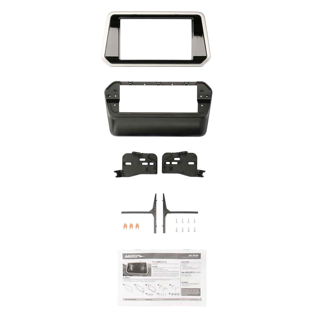 Metra 95-7638 Double-DIN Dash Kit Fits Nissan Sentra 2020-2025 Bundle