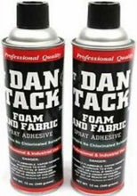 Charger l&#39;image dans la galerie, 2 Dan Tack 2012 12 oz professional quality foam &amp; fabric spray glue adhesive Can