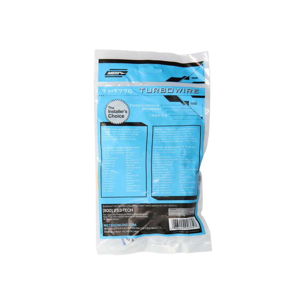 Metra 71-1770 OEM HARNESS Compatible Fits for FORD 85-04
