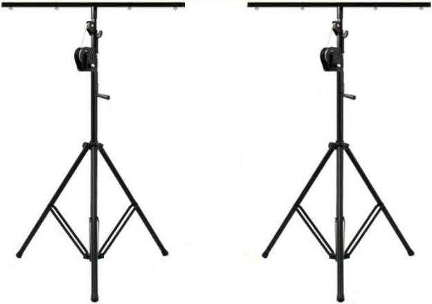 2 MR Truss TST200 Crank Light Stand Pro Lighting 12 Foot Crank Light Stand & T-Bar