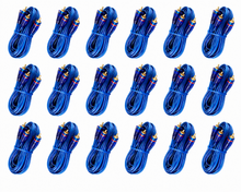 Charger l'image dans la galerie, 20 Pack MK Audio KABC20B 20 ft Digital Audio Coaxial Cable Gold-Plated RCA Male to RCA Male S/PDIF Cable