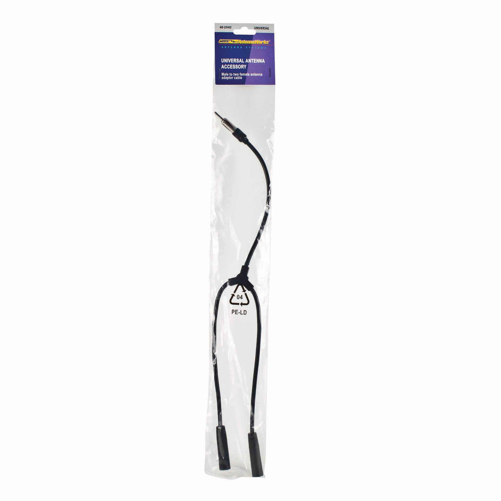 Metra 40-UV43 Universal Antenna Adapter - Male to 2 Female