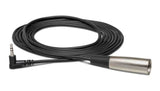 Hosa XVM-115M, XLR Male to Right Angle 3.5mm TRS Male Microphone Cable - 15 Feet