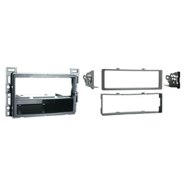 Metra 99-3302 Single-DIN Car Stereo Silver Dash Kit - Compatible Fits for GM Multi-Kit 2005-2012