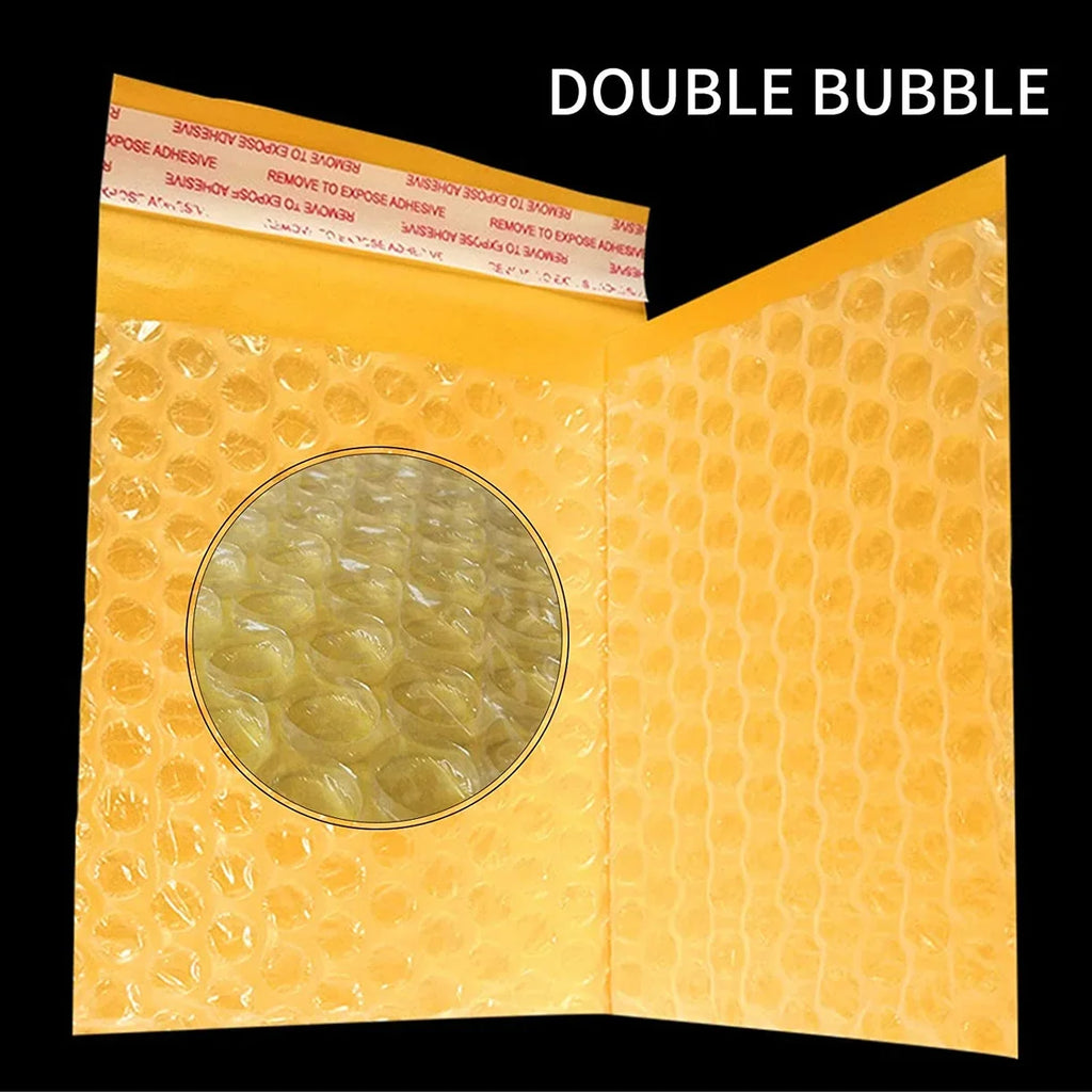 BM Paper 100 #1 7.25X11" Kraft Poly Bubble Mailers Padded Envelopes Bulk Bubble Lined Wrap Polymailer Bags