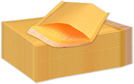 BM Paper 500Pcs Yellow Poly Bubble Mailers 6x10 Inch Padded Envelopes Bulk #0 Bubble Lined Wrap Polymailer Bags for Shipping Packaging Mailing Self Seal