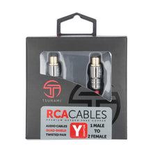 Charger l'image dans la galerie, Tsunami TSX-Y2 2 Female To 1 Male Y Adapter RCA Cable