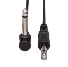 Load image into Gallery viewer, Hosa CPP-103R, 1/4&quot; TS to Right-angle 1/4&quot; TS Unbalanced Interconnect Cable - 3 Feet