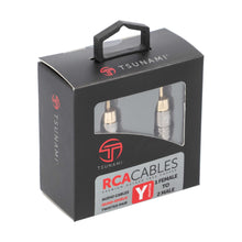 Load image into Gallery viewer, Tsunami TSX-Y1 1 Female To 2 Male Y Adapter RCA Cable