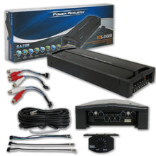 Charger l&#39;image dans la galerie, Power Acoustik RZ5-2500D RAZOR Series 5 Channel Amplifier + 8 Gauge Amp Kit