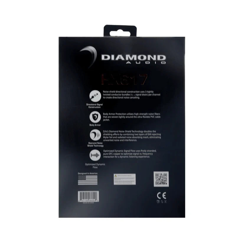 Diamond Audio HX610 10Ft Six Channel RCA Cable