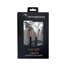 Load image into Gallery viewer, One Pair Diamond Audio HXY2F One Male to two Female RCA Y Cable
