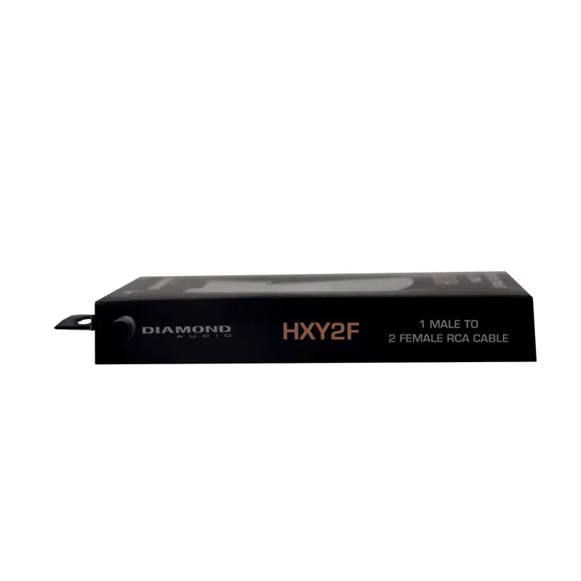 One Pair Diamond Audio HXY2F One Male to two Female RCA Y Cable