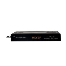 Load image into Gallery viewer, One Pair Diamond Audio HXY2F One Male to two Female RCA Y Cable