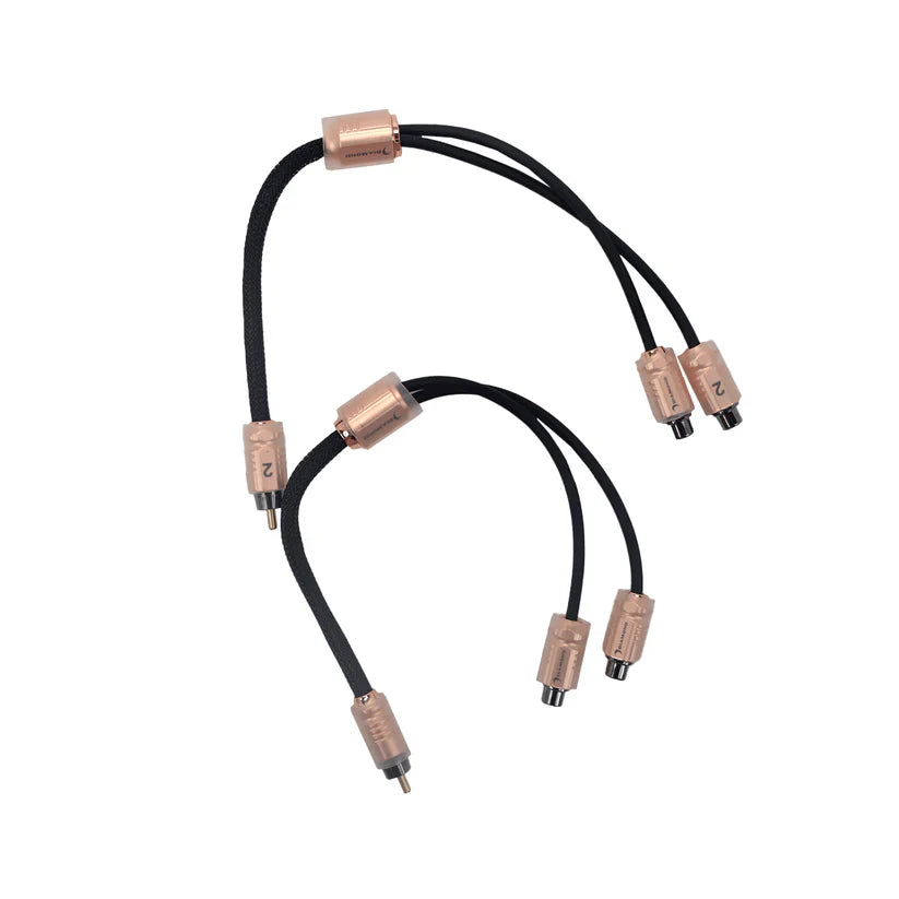 One Pair Diamond Audio HXY2F One Male to two Female RCA Y Cable
