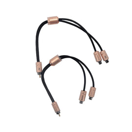 One Pair Diamond Audio HXY2F One Male to two Female RCA Y Cable