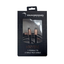 Load image into Gallery viewer, One Pair Diamond Audio HXY2M One Female to Two Male