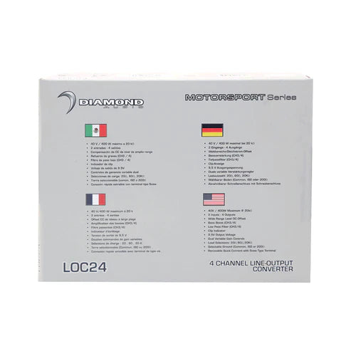 Diamond Audio LOC24 LOC Series 4-Channel Line-Output Converter (2 IN/4 OUT)