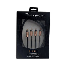 Load image into Gallery viewer, Diamond Audio HX46 6Ft Four Channel RCA Cable