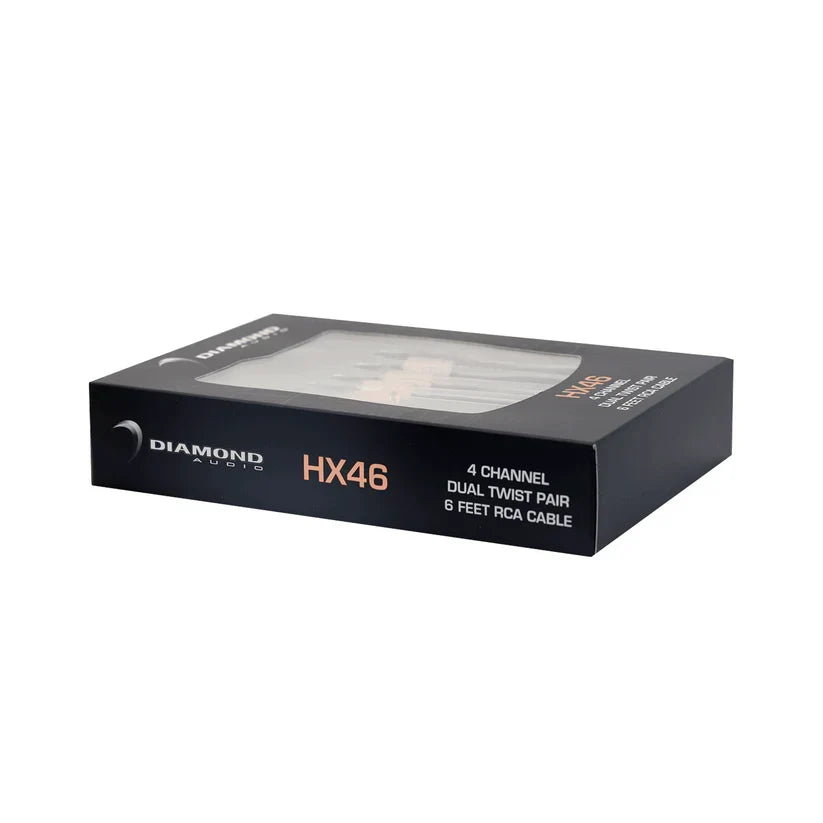 Diamond Audio HX46 6Ft Four Channel RCA Cable