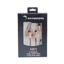 Load image into Gallery viewer, Diamond Audio HX1 1Ft Two Channel RCA Cable