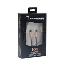 Load image into Gallery viewer, Diamond Audio HX3 3Ft Two Channel RCA Cable