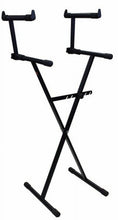 Load image into Gallery viewer, Mr. Dj USA KS550 X Style Pro Dual Music Keyboard Stand Electronic Piano Stand