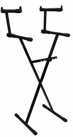Mr. Dj USA KS550 X Style Pro Dual Music Keyboard Stand Electronic Piano Stand